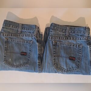 Ariat FR Lot Of 2 Fire Resistant M3 Loose Fit Straight Jeans Size 40 X 31 Work
